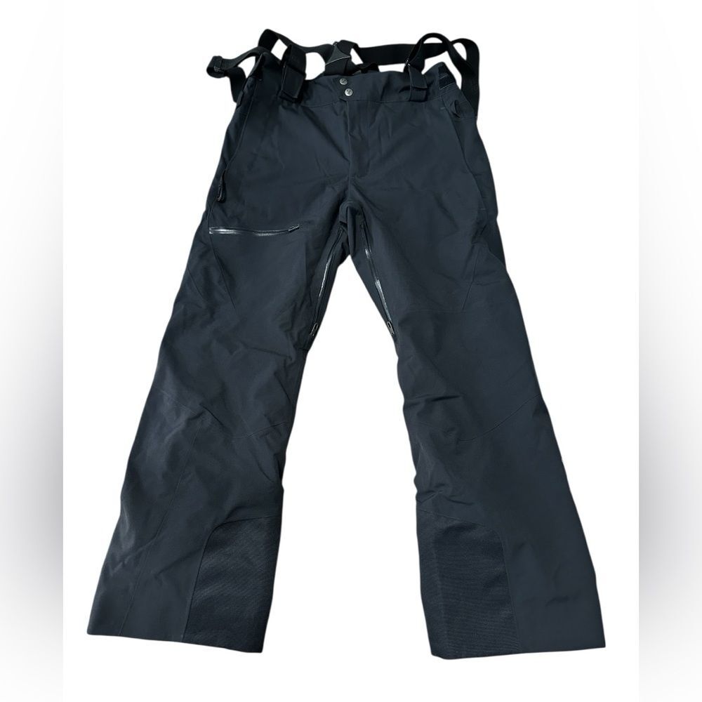 Spyder Taos Shell Pants Men’s Large Black Waterproof Ski Snowboard Bib Pants